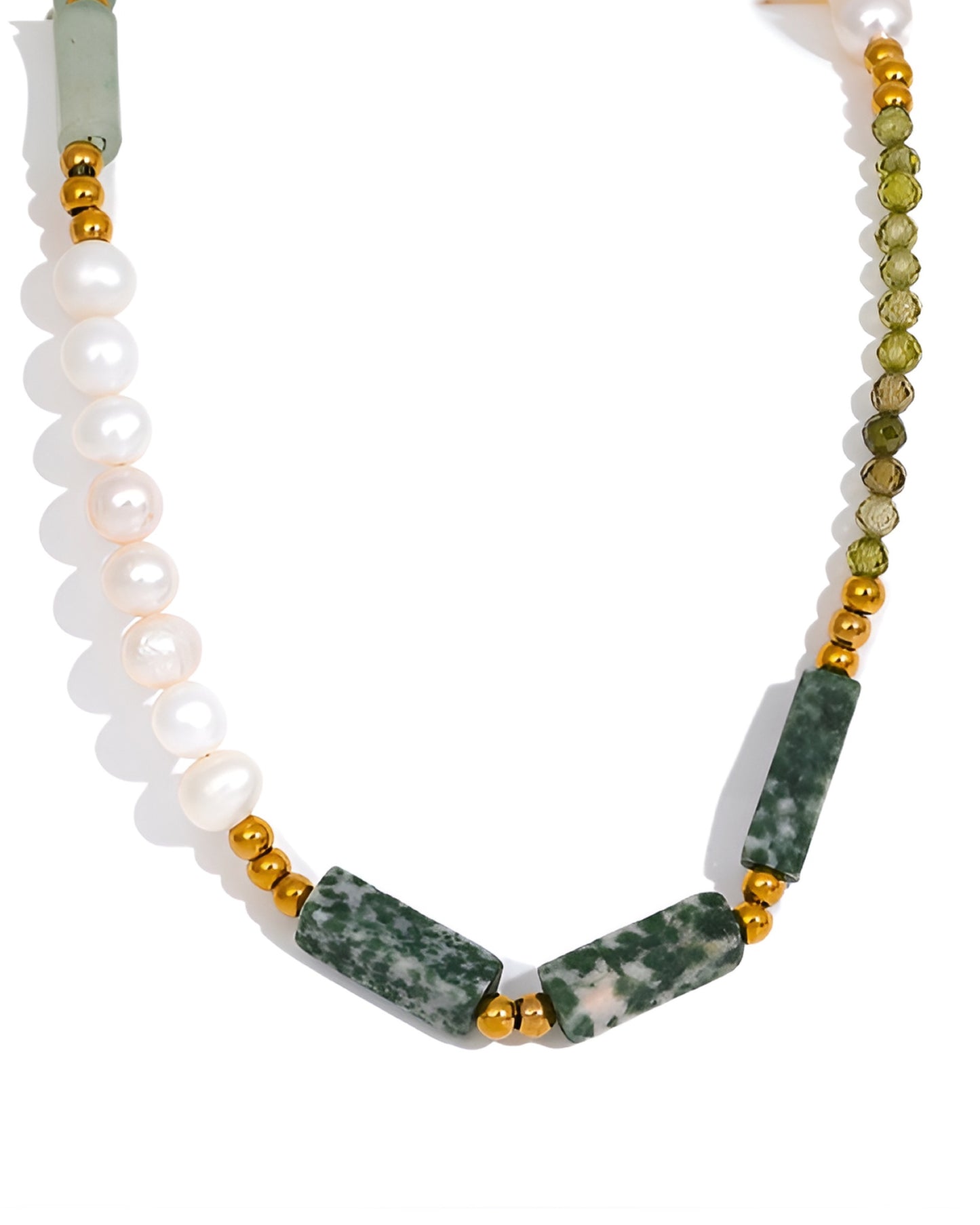 Green Pearls Halskette